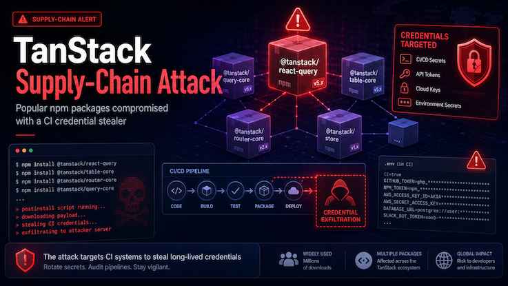 TanStack npm Packages Compromised in Ongoing Mini Shai-Hulud Supply-Chain Attack